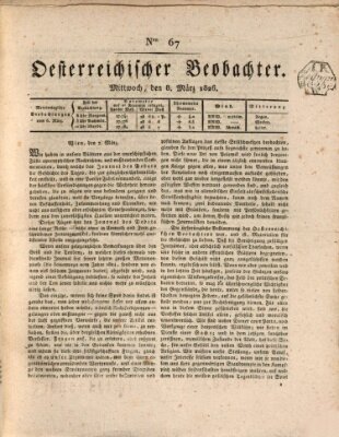 Der Oesterreichische Beobachter Mittwoch 8. März 1826