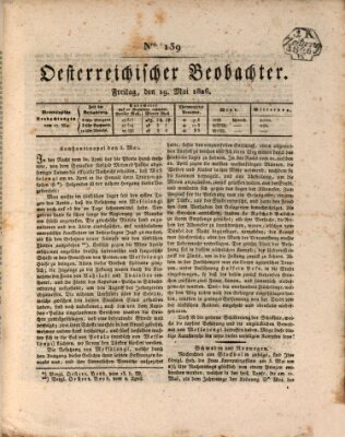 Der Oesterreichische Beobachter Freitag 19. Mai 1826