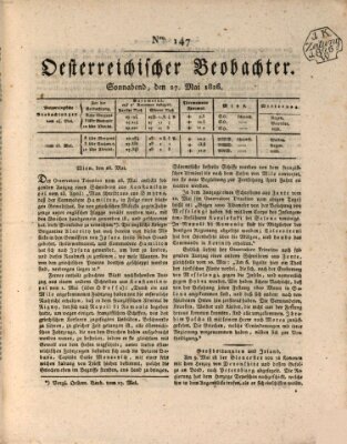 Der Oesterreichische Beobachter Samstag 27. Mai 1826