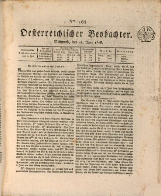 Der Oesterreichische Beobachter Mittwoch 14. Juni 1826