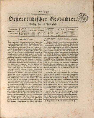 Der Oesterreichische Beobachter Freitag 16. Juni 1826