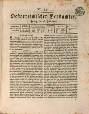 Der Oesterreichische Beobachter Freitag 23. Juni 1826