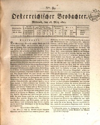 Der Oesterreichische Beobachter Mittwoch 28. März 1827