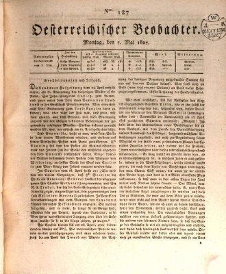 Der Oesterreichische Beobachter Montag 7. Mai 1827