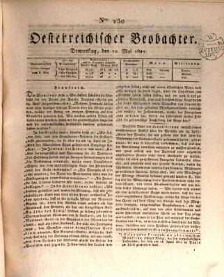 Der Oesterreichische Beobachter Donnerstag 10. Mai 1827