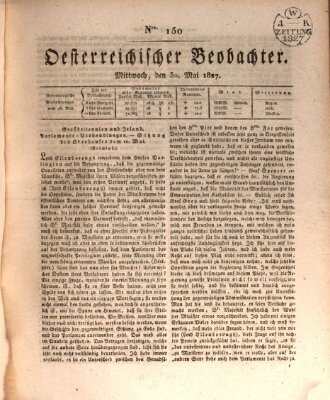 Der Oesterreichische Beobachter Mittwoch 30. Mai 1827