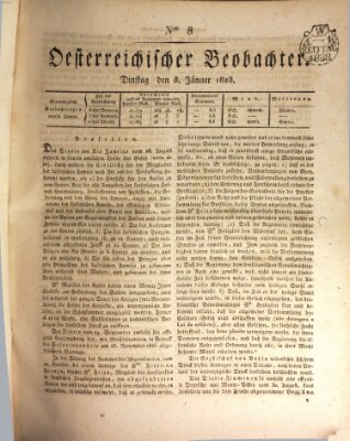 Der Oesterreichische Beobachter Dienstag 8. Januar 1828