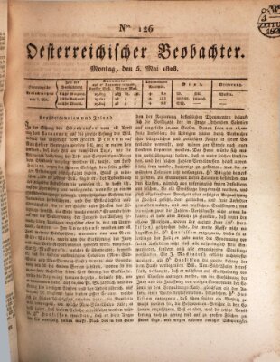 Der Oesterreichische Beobachter Montag 5. Mai 1828