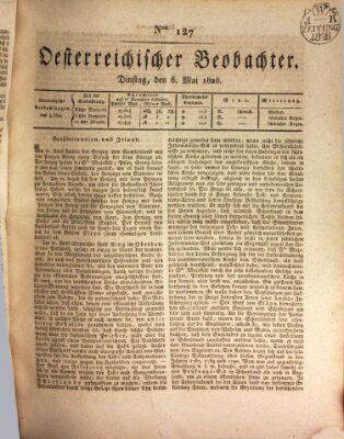 Der Oesterreichische Beobachter Dienstag 6. Mai 1828