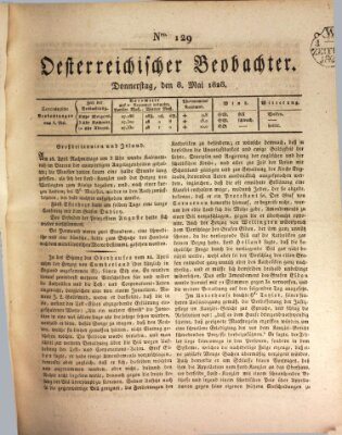 Der Oesterreichische Beobachter Donnerstag 8. Mai 1828