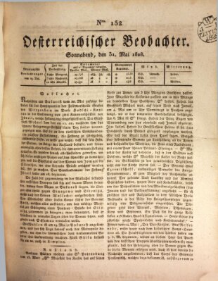 Der Oesterreichische Beobachter Samstag 31. Mai 1828