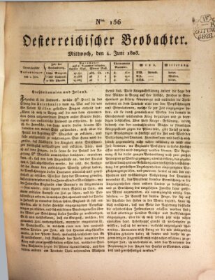 Der Oesterreichische Beobachter Mittwoch 4. Juni 1828