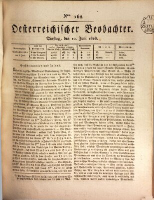 Der Oesterreichische Beobachter Dienstag 10. Juni 1828