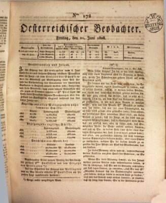 Der Oesterreichische Beobachter Freitag 20. Juni 1828