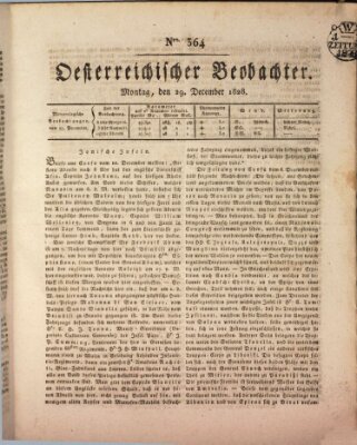 Der Oesterreichische Beobachter Montag 29. Dezember 1828