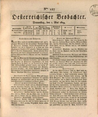 Der Oesterreichische Beobachter Donnerstag 7. Mai 1829