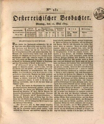 Der Oesterreichische Beobachter Montag 11. Mai 1829