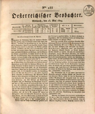 Der Oesterreichische Beobachter Mittwoch 13. Mai 1829