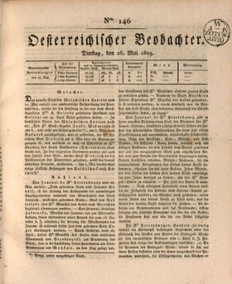 Der Oesterreichische Beobachter Dienstag 26. Mai 1829