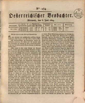 Der Oesterreichische Beobachter Mittwoch 3. Juni 1829