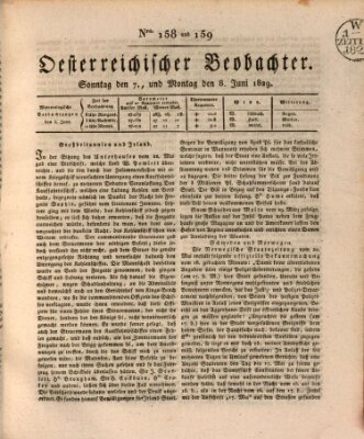 Der Oesterreichische Beobachter Montag 8. Juni 1829