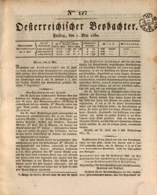 Der Oesterreichische Beobachter Freitag 7. Mai 1830