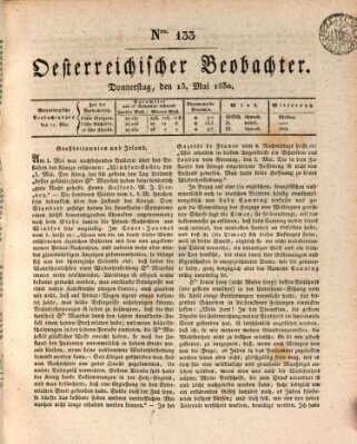 Der Oesterreichische Beobachter Donnerstag 13. Mai 1830