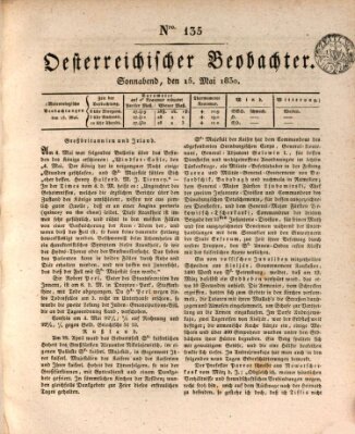 Der Oesterreichische Beobachter Samstag 15. Mai 1830