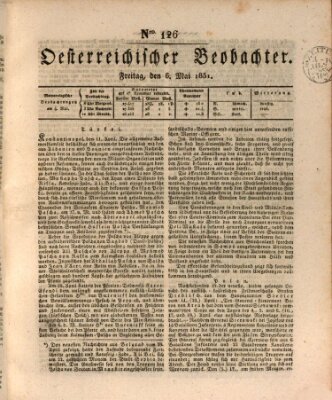 Der Oesterreichische Beobachter Freitag 6. Mai 1831