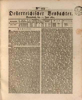 Der Oesterreichische Beobachter Samstag 11. Juni 1831