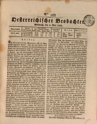 Der Oesterreichische Beobachter Mittwoch 2. Mai 1832