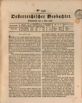 Der Oesterreichische Beobachter Samstag 5. Mai 1832