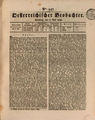 Der Oesterreichische Beobachter Sonntag 6. Mai 1832