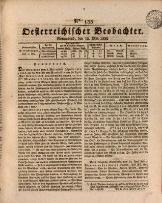 Der Oesterreichische Beobachter Samstag 12. Mai 1832