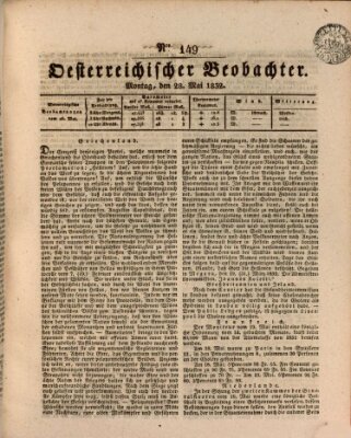 Der Oesterreichische Beobachter Montag 28. Mai 1832