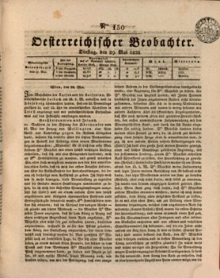 Der Oesterreichische Beobachter Dienstag 29. Mai 1832