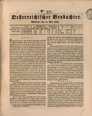 Der Oesterreichische Beobachter Mittwoch 30. Mai 1832