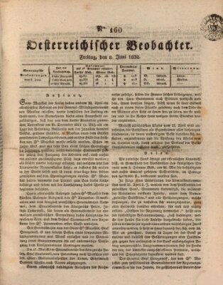 Der Oesterreichische Beobachter Freitag 8. Juni 1832