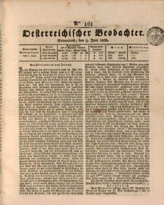 Der Oesterreichische Beobachter Samstag 9. Juni 1832