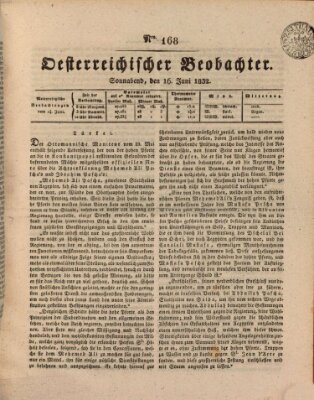 Der Oesterreichische Beobachter Samstag 16. Juni 1832