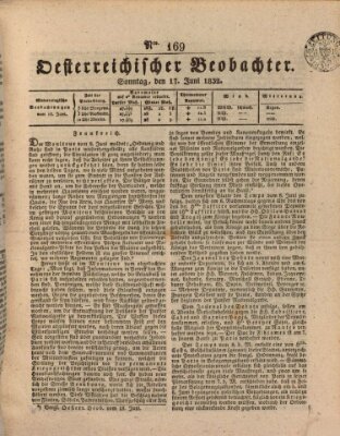 Der Oesterreichische Beobachter Sonntag 17. Juni 1832