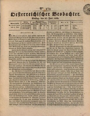 Der Oesterreichische Beobachter Dienstag 26. Juni 1832