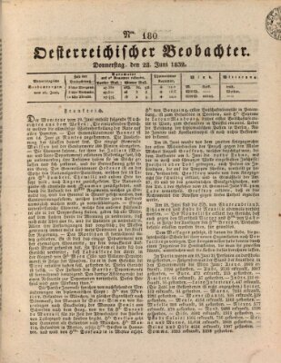 Der Oesterreichische Beobachter Donnerstag 28. Juni 1832