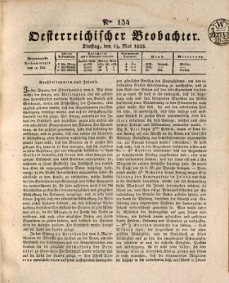 Der Oesterreichische Beobachter Dienstag 14. Mai 1833