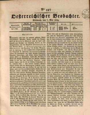 Der Oesterreichische Beobachter Mittwoch 7. Mai 1834