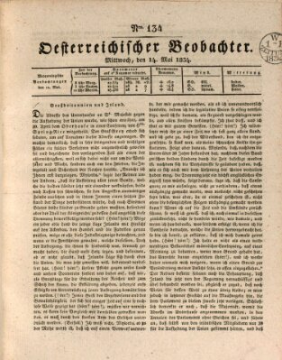 Der Oesterreichische Beobachter Mittwoch 14. Mai 1834