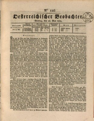 Der Oesterreichische Beobachter Montag 26. Mai 1834