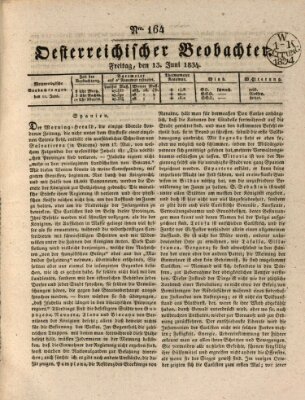 Der Oesterreichische Beobachter Freitag 13. Juni 1834