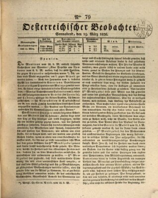 Der Oesterreichische Beobachter Samstag 19. März 1836