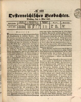 Der Oesterreichische Beobachter Dienstag 2. Mai 1837